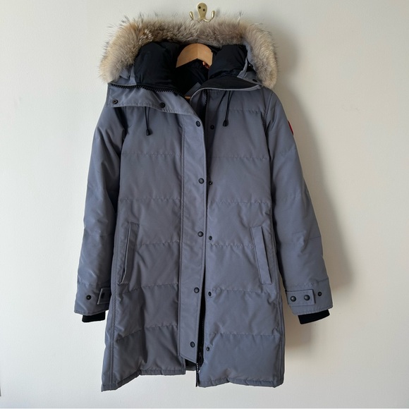 Canada Goose Grey Shelburne Parka with Fur Hood - Picture 4 of 8